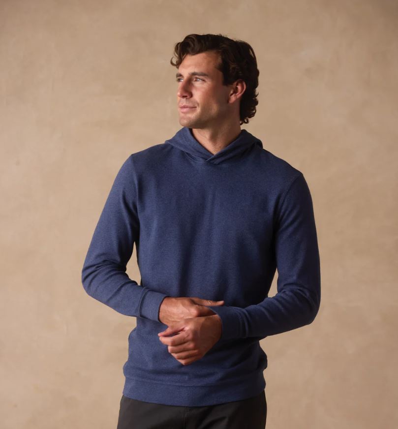 The Normal Brand Men's Puremeso Essential Hoodie Apparel The Normal Brand Indigo Blue Small