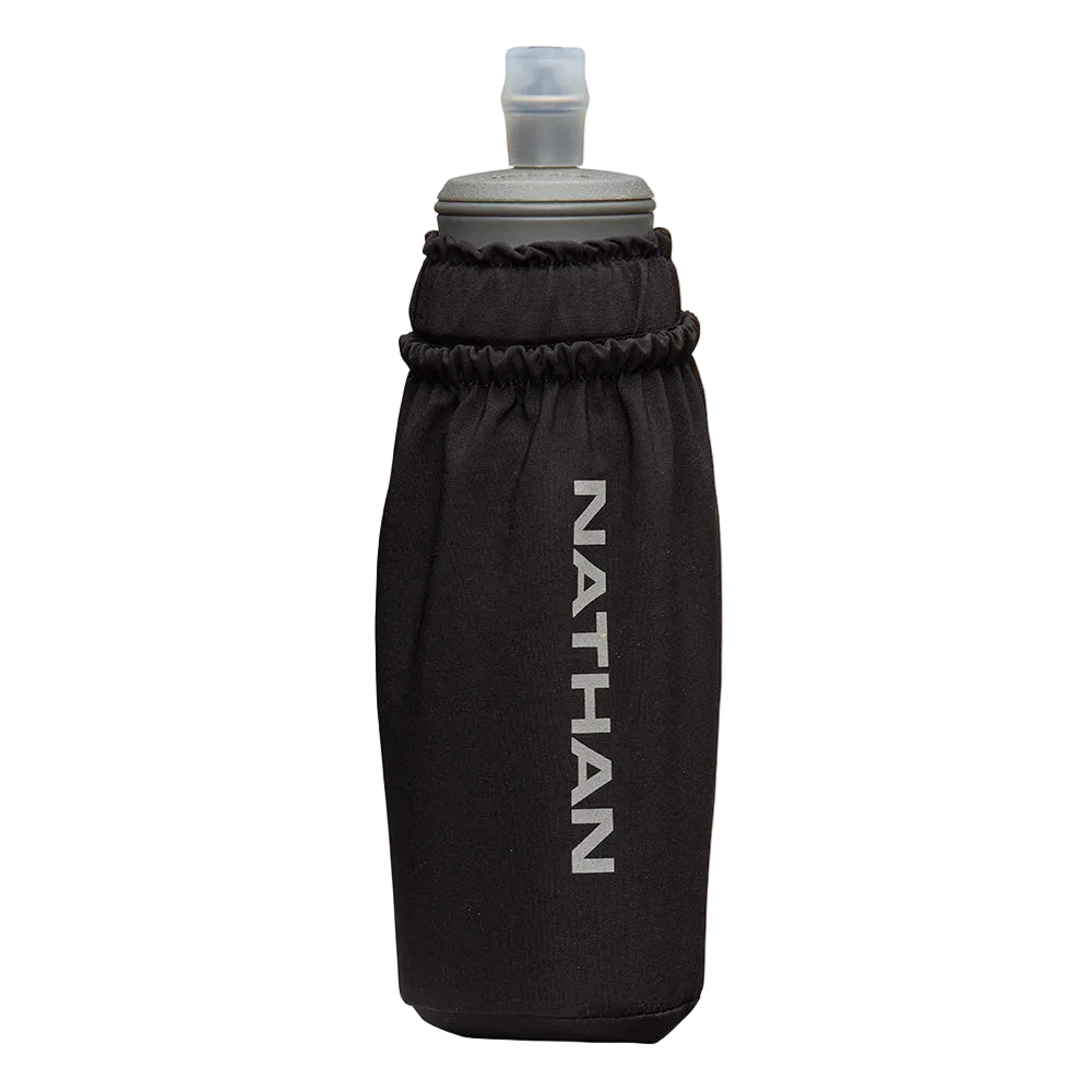 Nathan Pinnacle Soft Flask Handheld 14oz Accessories Nathan Black/Reflective Silver