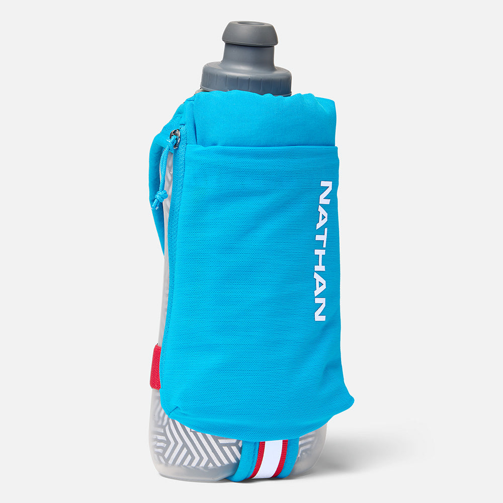 Nathan SpeedDraw 2 Insulated Flask 18oz Hydration Nathan Electric Blue/Reflective Silver
