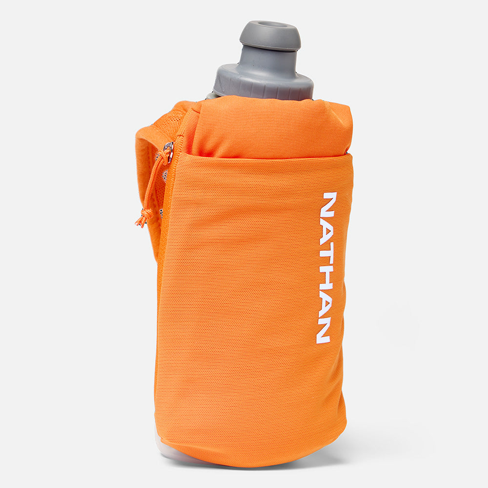 Nathan SpeedDraw 2 Insulated Flask 12oz Hydration Nathan Orange Blaze/Reflective Silver