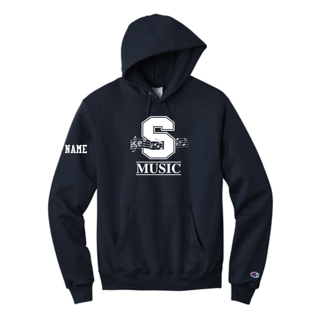 Staples Music Champion Hoodie Logowear Staples Music Navy Adult S 