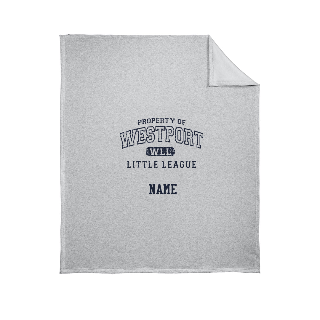 Westport LL Baseball Fleece Blanket