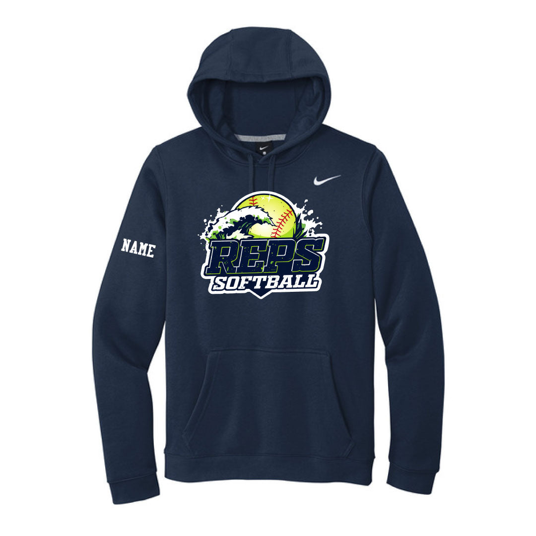 R.E.P.S. Nike Hooded Sweatshirt Logowear R.E.P.S. Navy Adult S