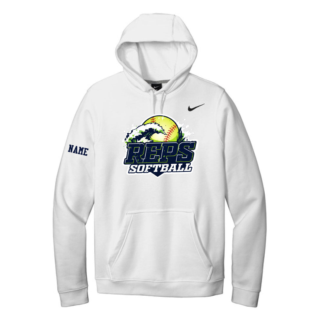 R.E.P.S. Nike Hooded Sweatshirt Logowear R.E.P.S. White Adult S