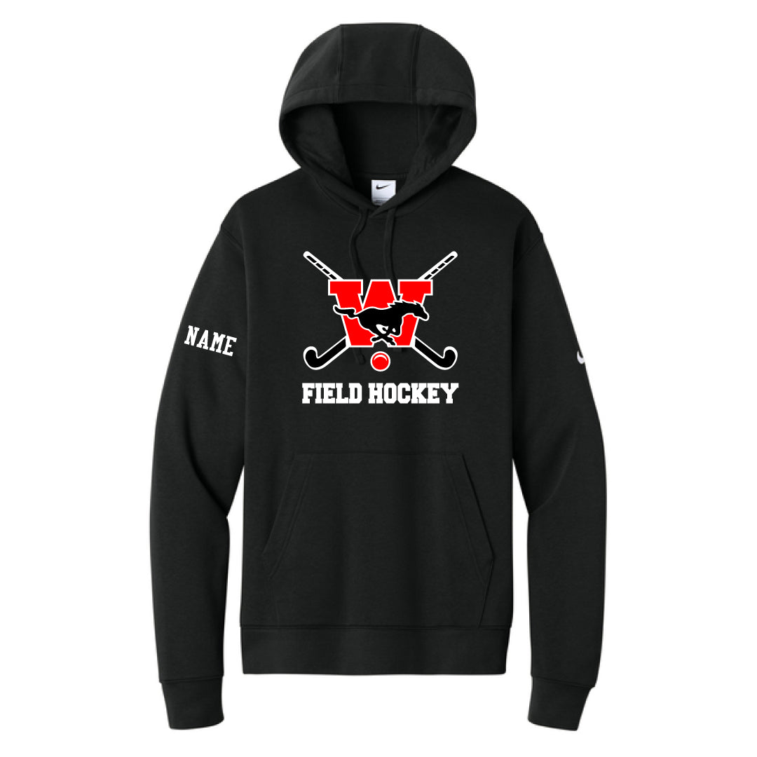 Warde Field Hockey Nike Hooded Sweatshirt Logowear Warde Field Hockey Adult S