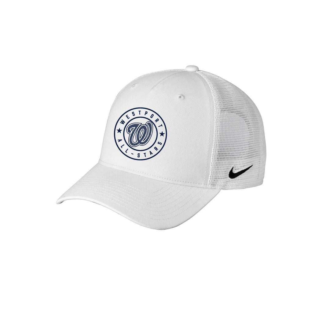 WLL District Fanwear Nike Trucker Hat Logowear WLL District Fanwear White/White