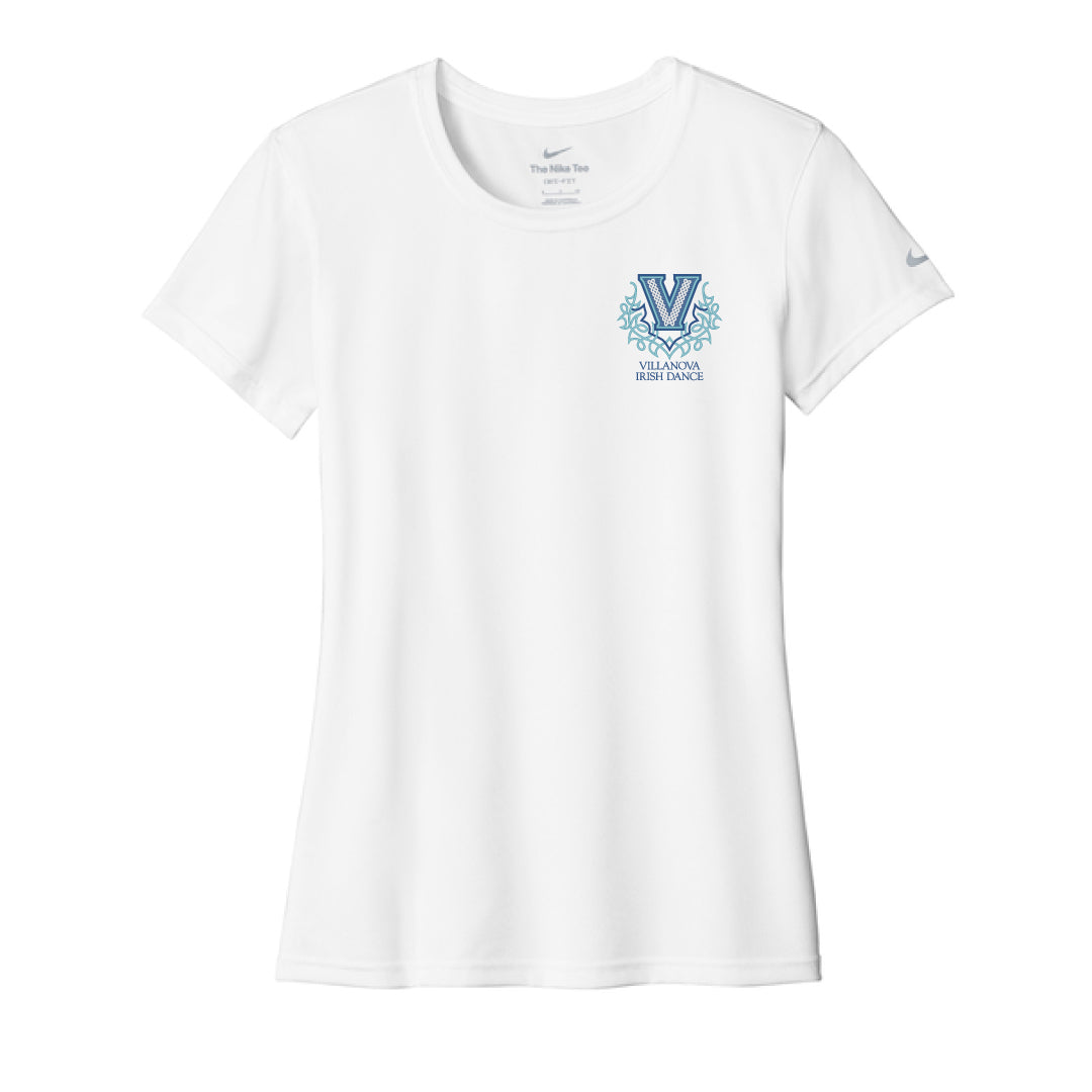 Villanova Irish Dance Nike Dri Fit Tee Logowear Villanova Irish Dance White Ladies S