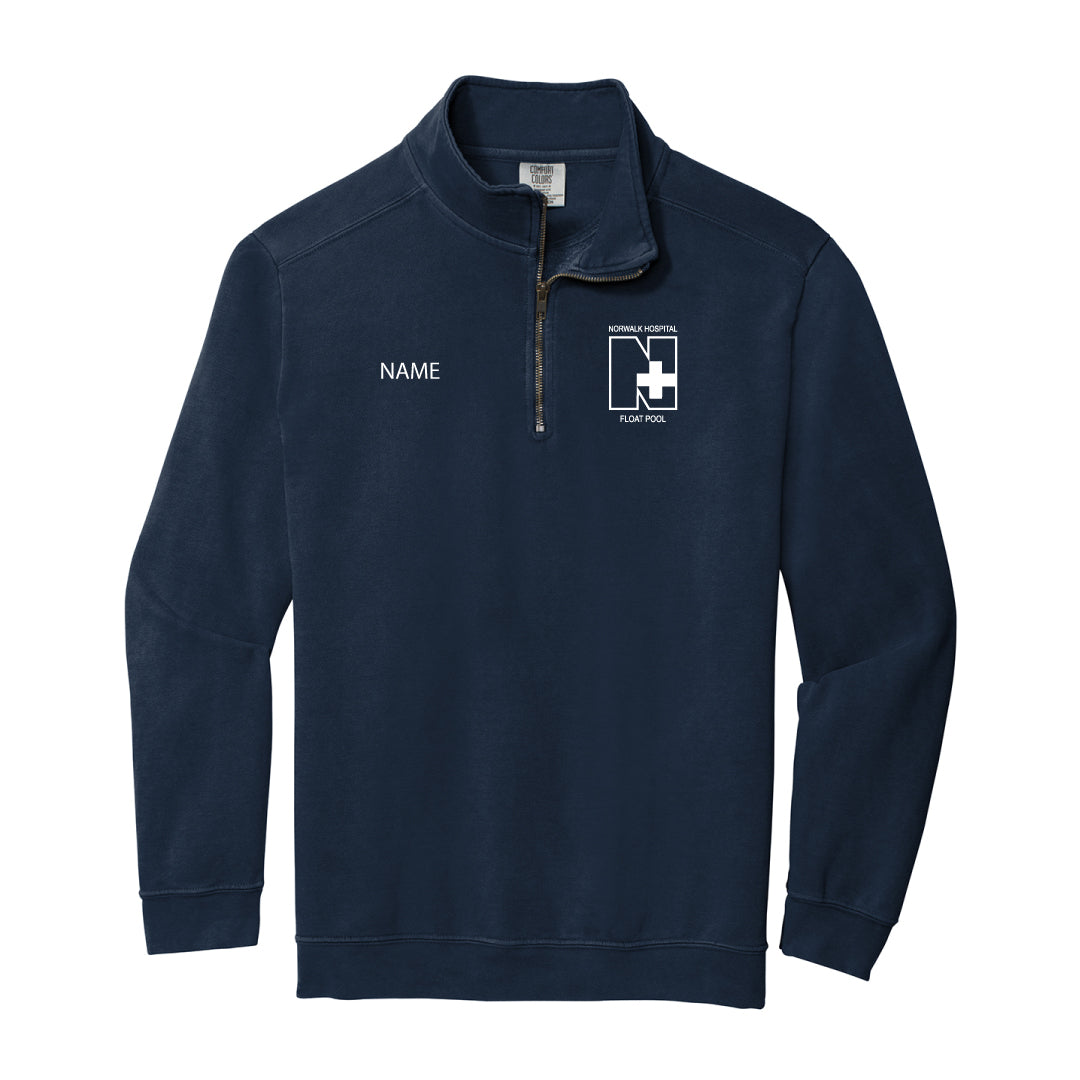 Norwalk Hospital Float Pool Comfort Color 1/4 Zip Sweatshirt