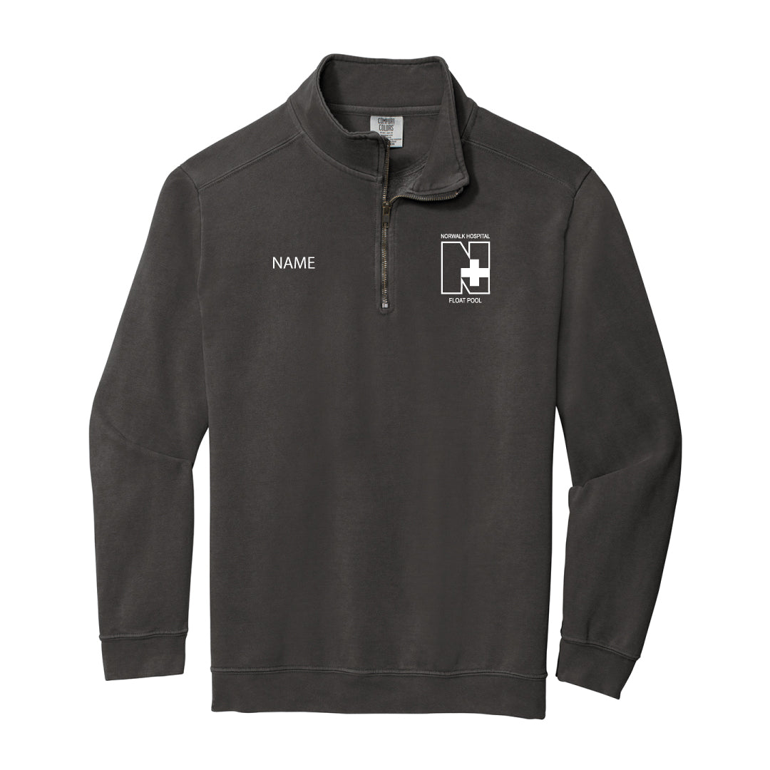 Norwalk Hospital Float Pool Comfort Color 1/4 Zip Sweatshirt