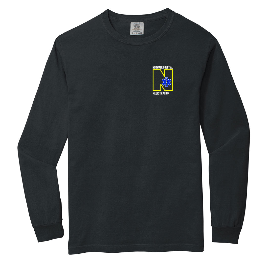 Norwalk Hospital Registration Comfort Colors Long Sleeve Tee