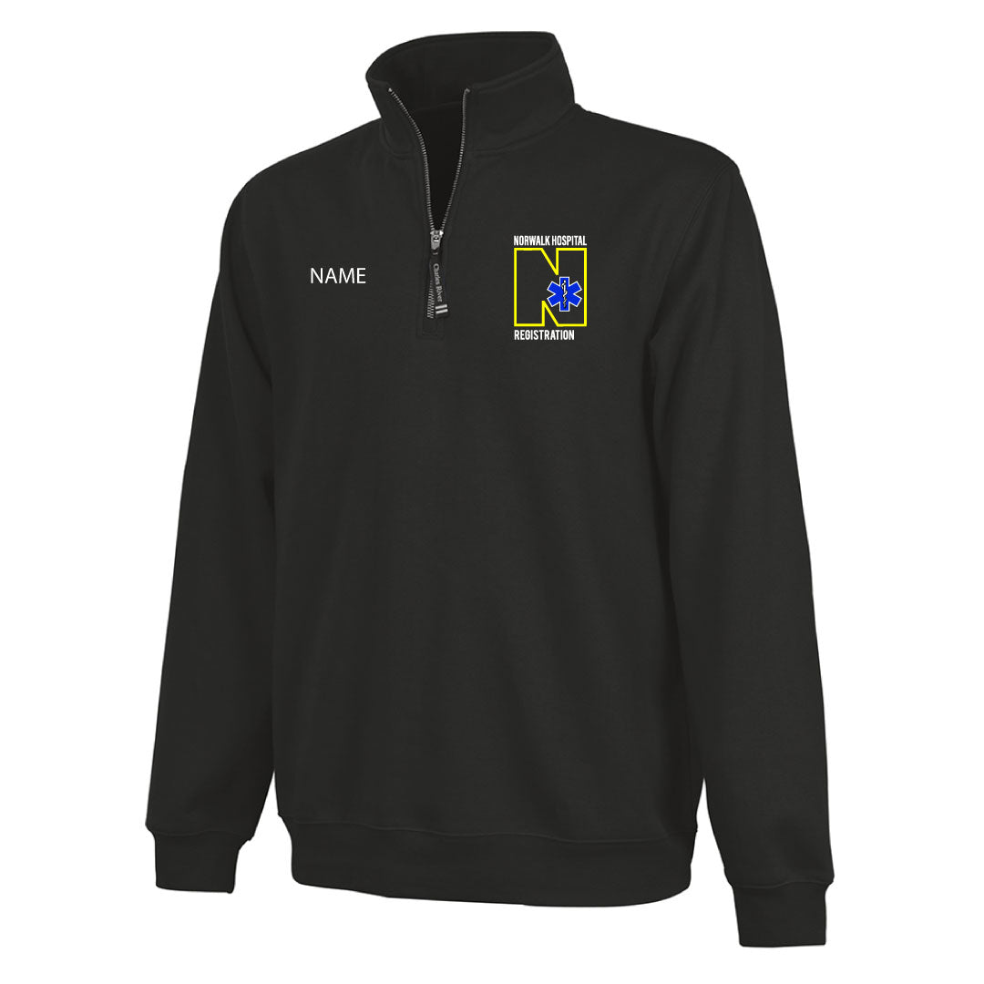 Norwalk Hospital Registration 1/4 Zip Sweatshirt