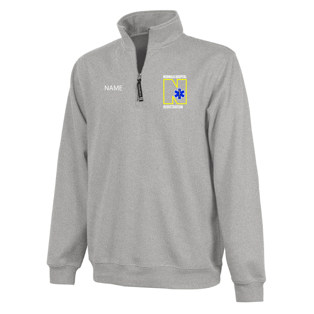 Norwalk Hospital Registration 1/4 Zip Sweatshirt