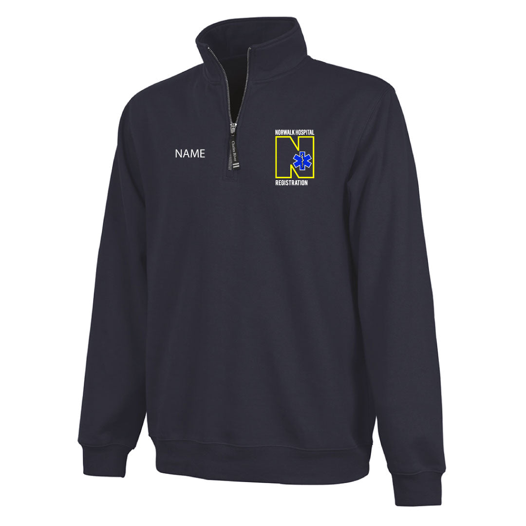 Norwalk Hospital Registration 1/4 Zip Sweatshirt