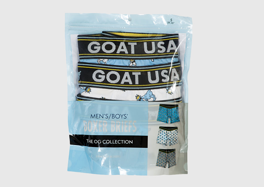 Goat Usa Boys Og Boxer Briefs 3 Pack Apparel Goat USA   