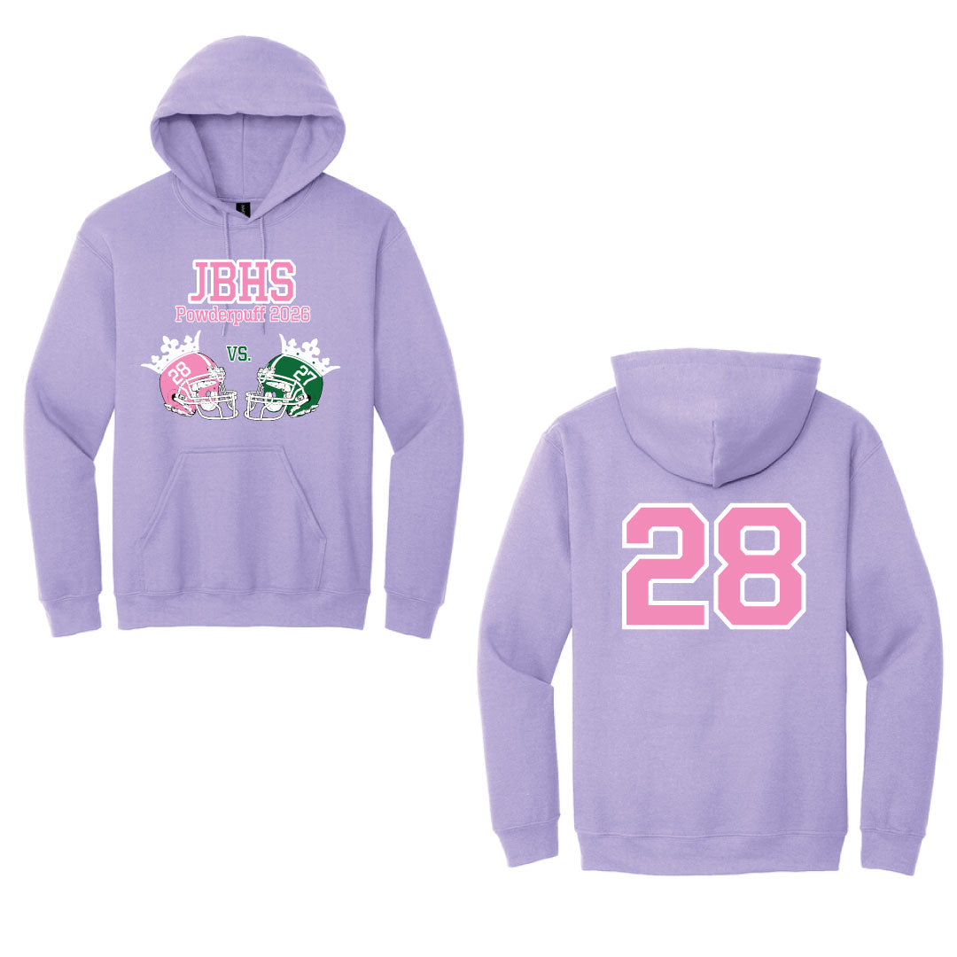 Barlow Powderpuff Juniors Orchid Hooded Sweatshirt