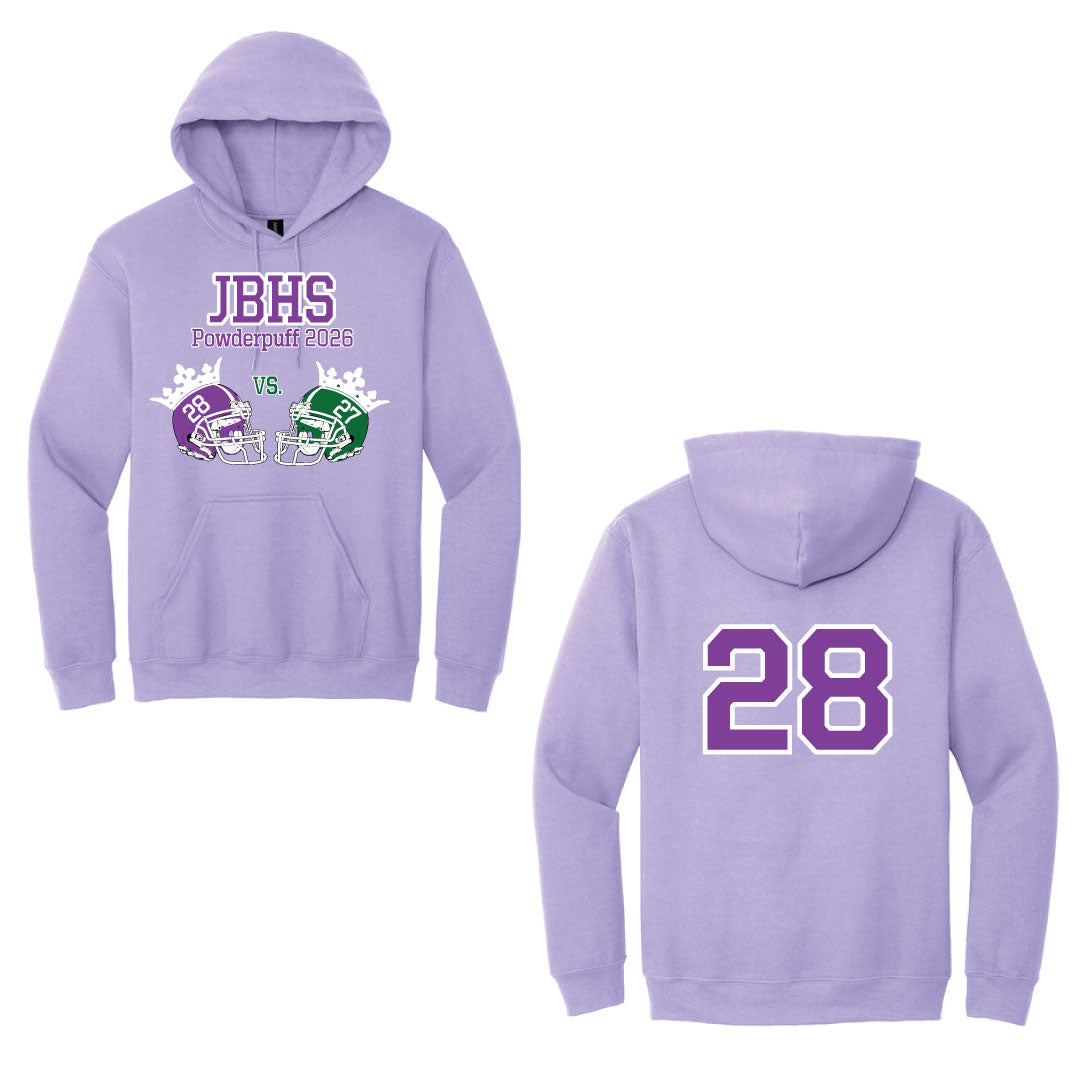 Barlow Powderpuff Juniors Orchid Hooded Sweatshirt Logowear Barlow Powderpuff