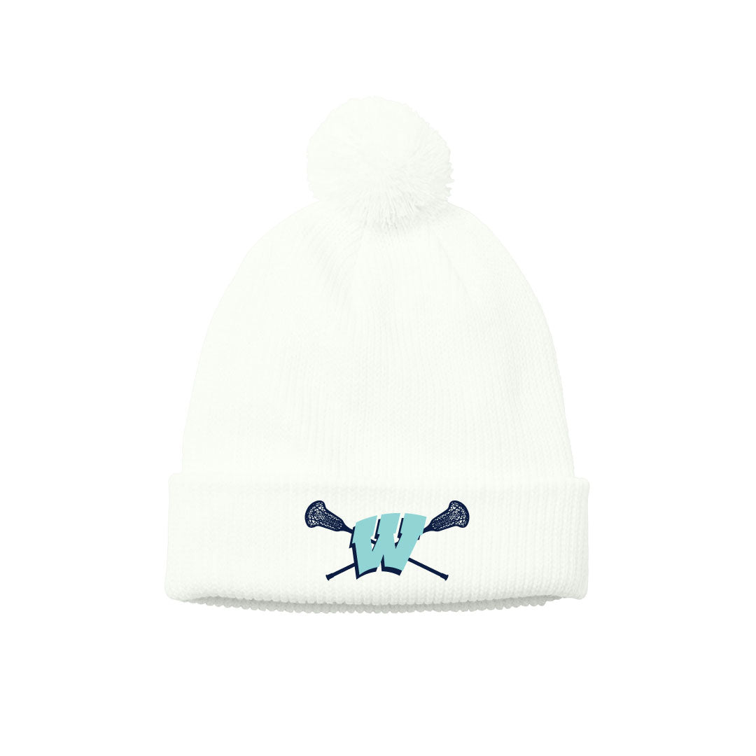 Westport PAL Girls Lacrosse Cozy Pom Beanie