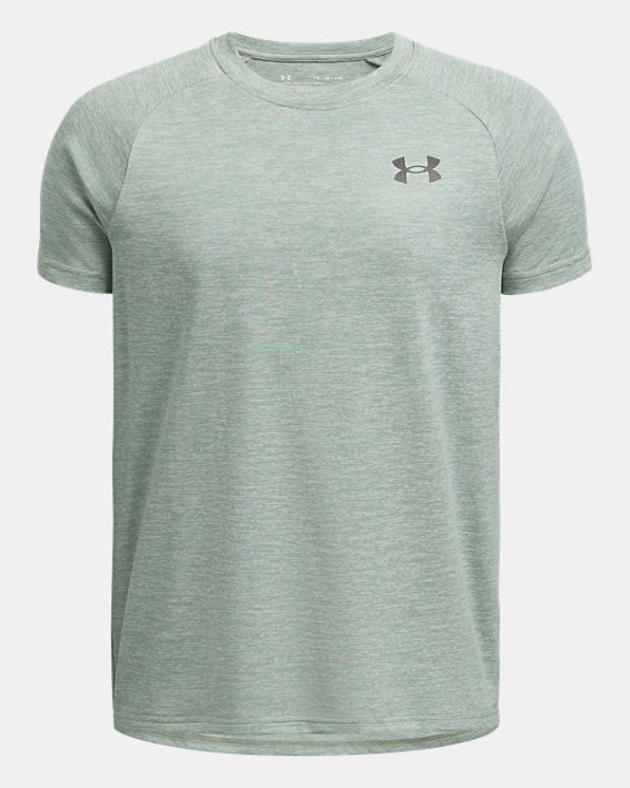 Under Armour Boys' Tech 2.0 Short Sleeve Apparel Under Armour Silica Green/Black-348 Small