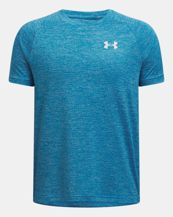 Under Armour Boys' Tech 2.0 Short Sleeve Apparel Under Armour Ether Blue/White-453 Small