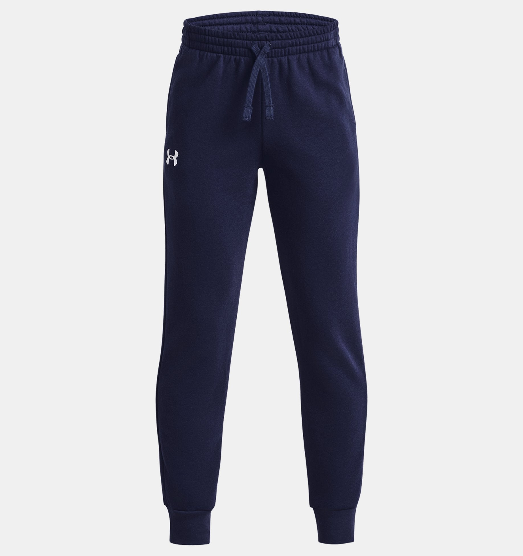 Under Armour Boys Rival Fleece Joggers 2 Apparel Under Armour Midnight Navy/White-410 Small 