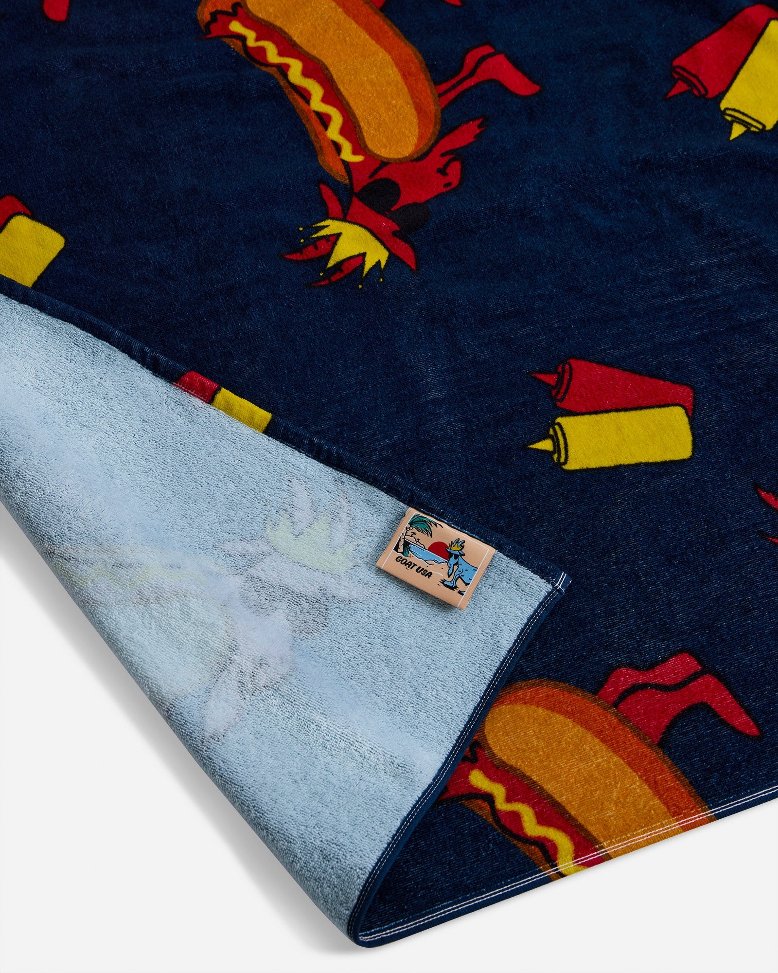 Goat USA 37" X 71" Hot Dog Beach Towel Accessories Goat USA