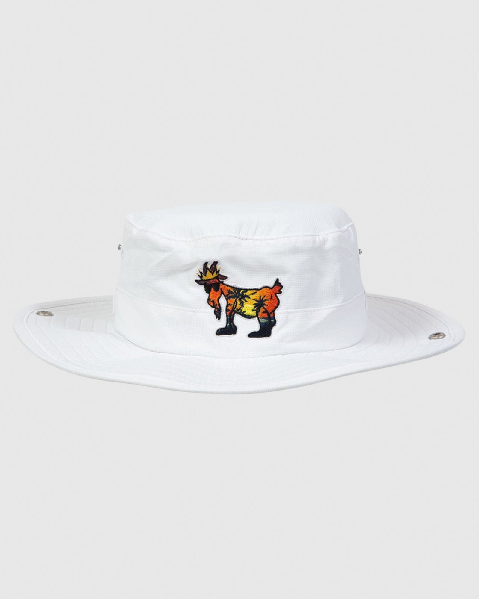 Goat USA OG Bucket Hat Accessories Goat USA White Palm Tree  