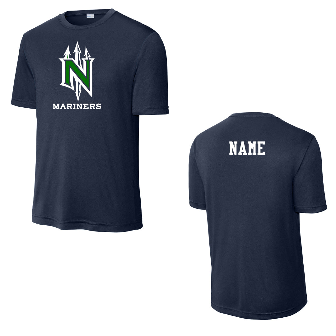 NYB Mariners Performance Practice Tee Logowear Norwalk Youth Baseball Navy Youth S