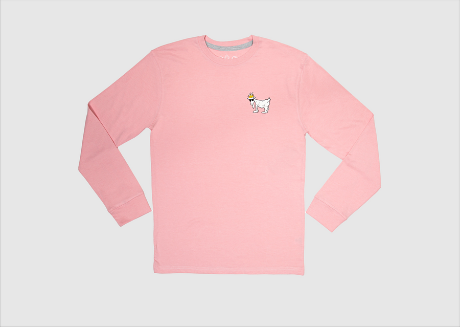 Goat USA Youth OG Long Sleeve T-Shirt Apparel Goat USA Pink Youth Small 