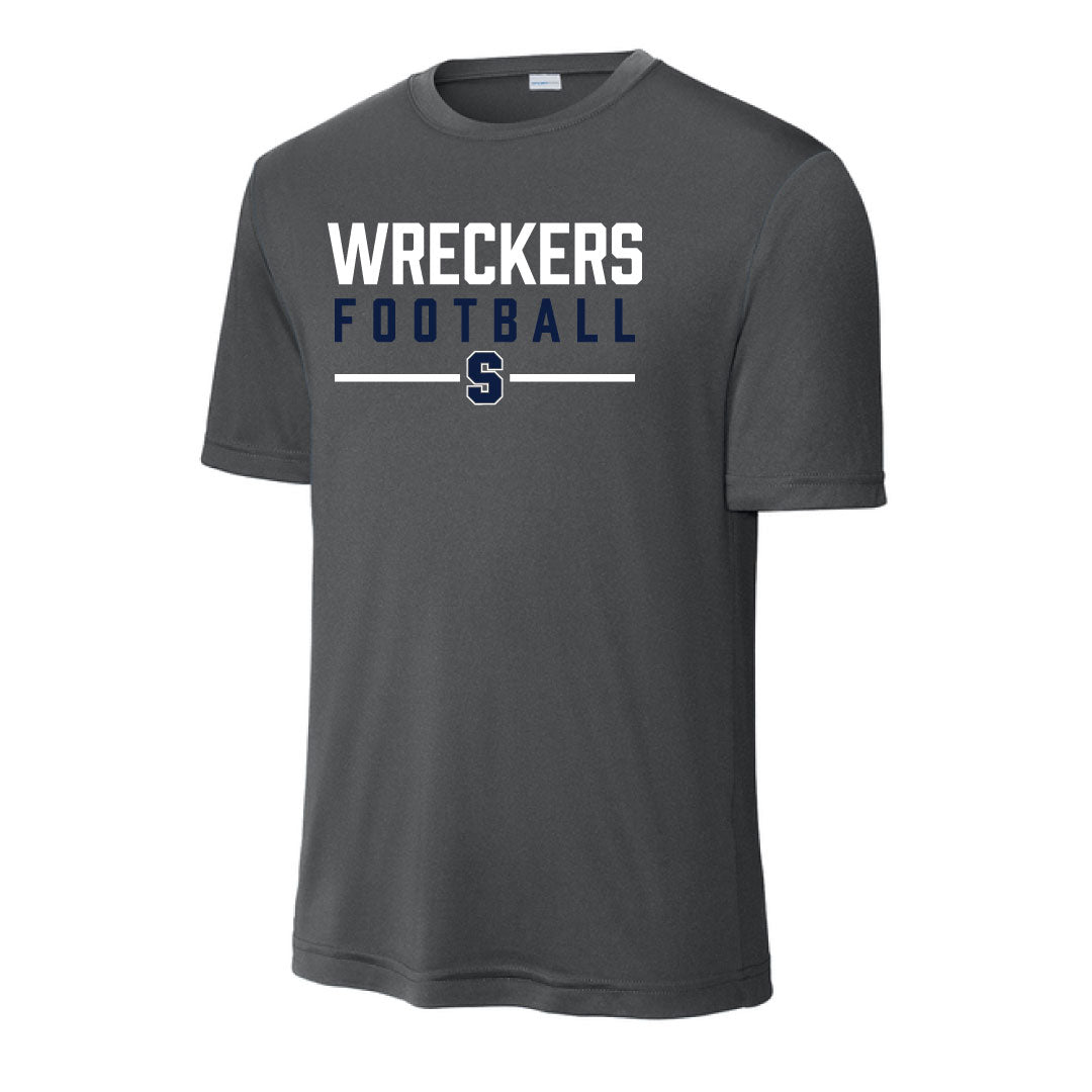Staples Football Performance Practice Tee Logowear Staples Football Graphite Adult XS