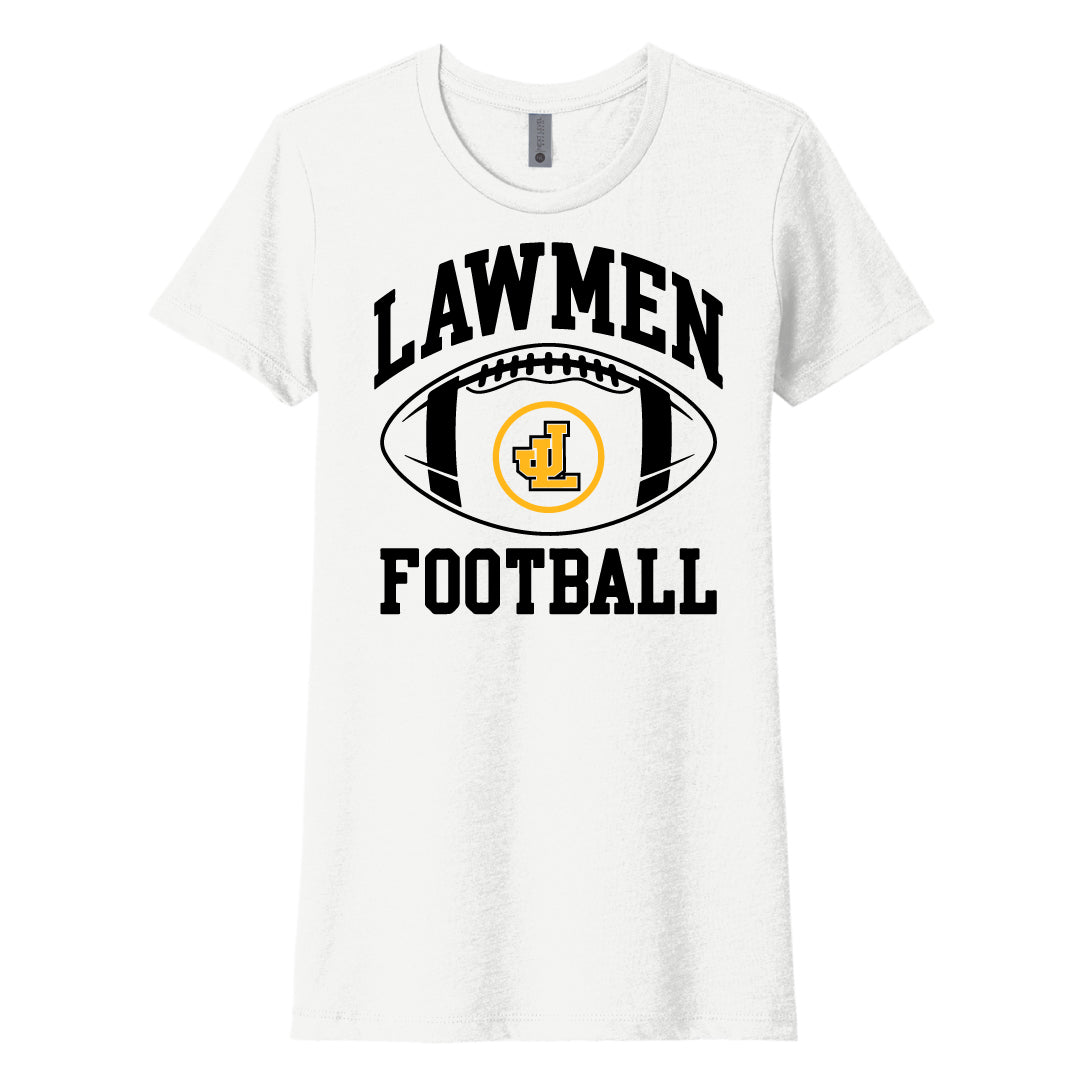 Law Football Premium Blend Cotton Short Sleeve Logowear Jonathan Law Football White Ladies XS