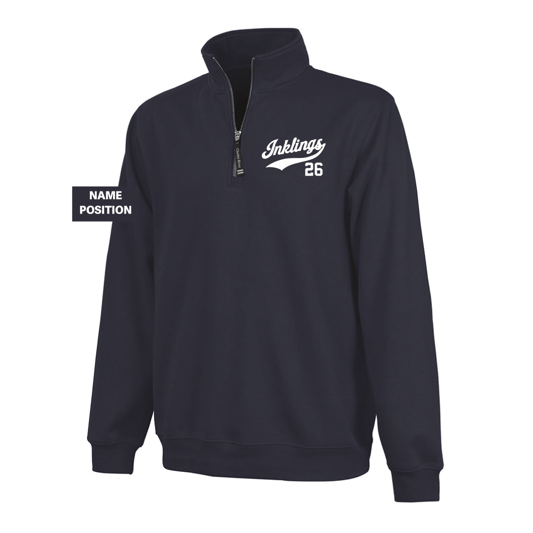 Staples Inklings 1/4 Zip Sweatshirt Logowear Staples Inklings Navy Adult XS