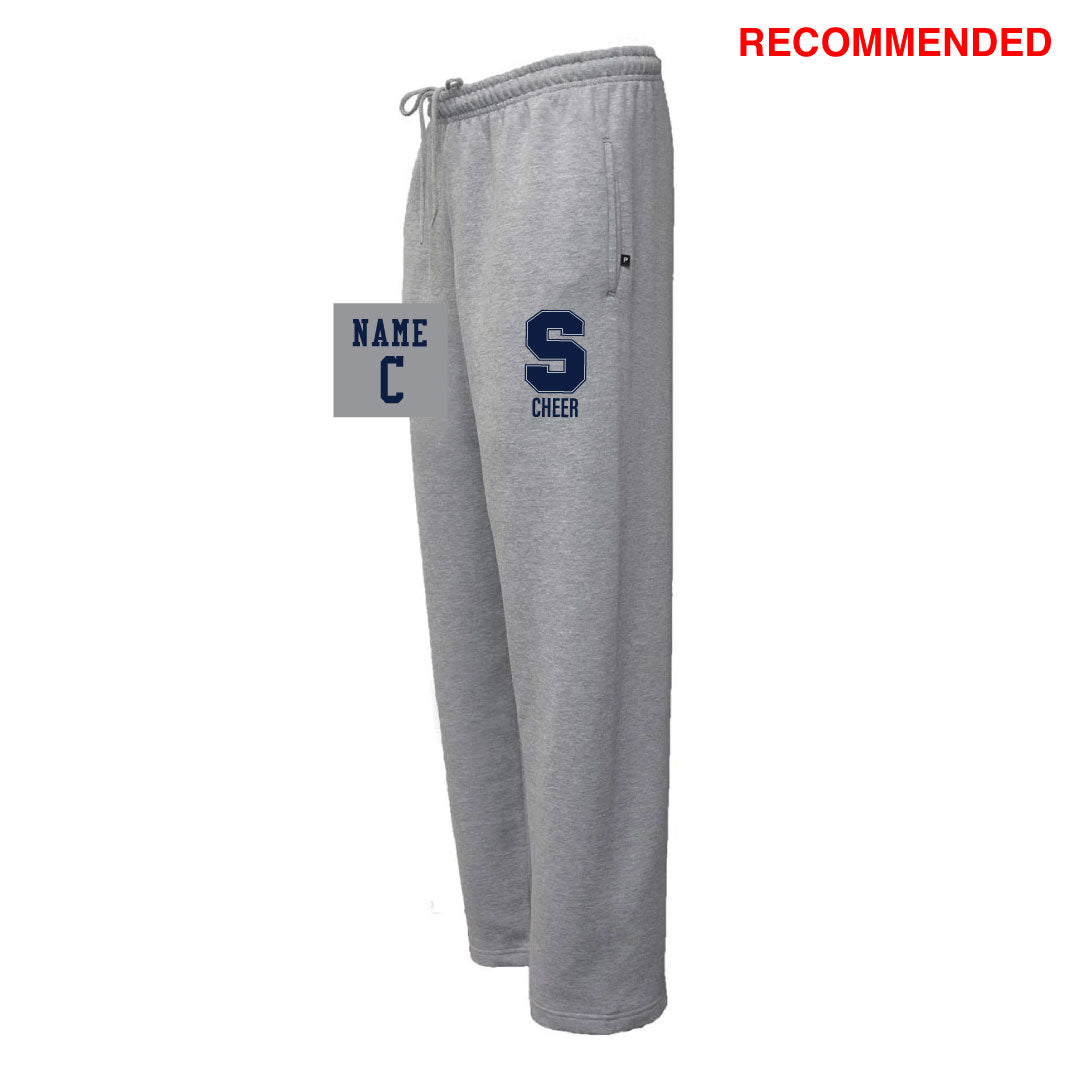 Staples Cheer Sweatpants-RECCOMENDED Logowear Staples Cheerleading Grey Adult XS