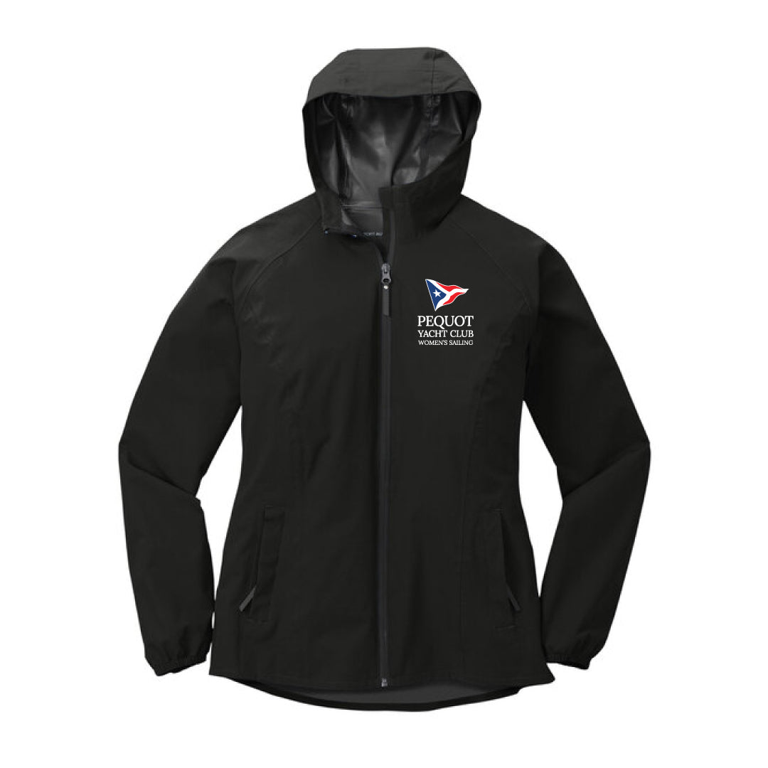 Pequot Women's Sailing Rain Jacket Logowear Pequot Women's Sailing Black Ladies XS