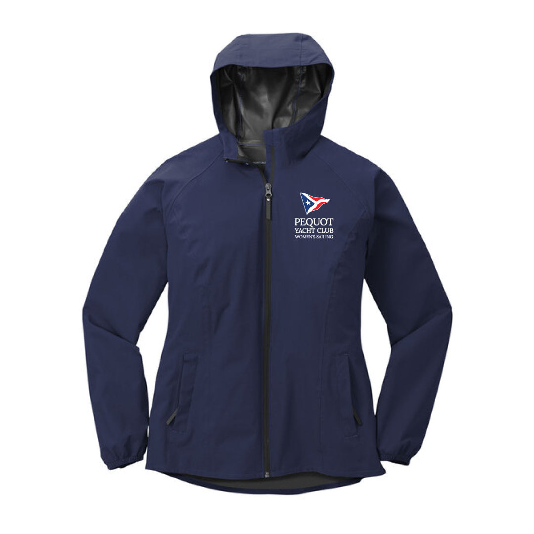 Pequot Women's Sailing Rain Jacket Logowear Pequot Women's Sailing Navy Ladies XS