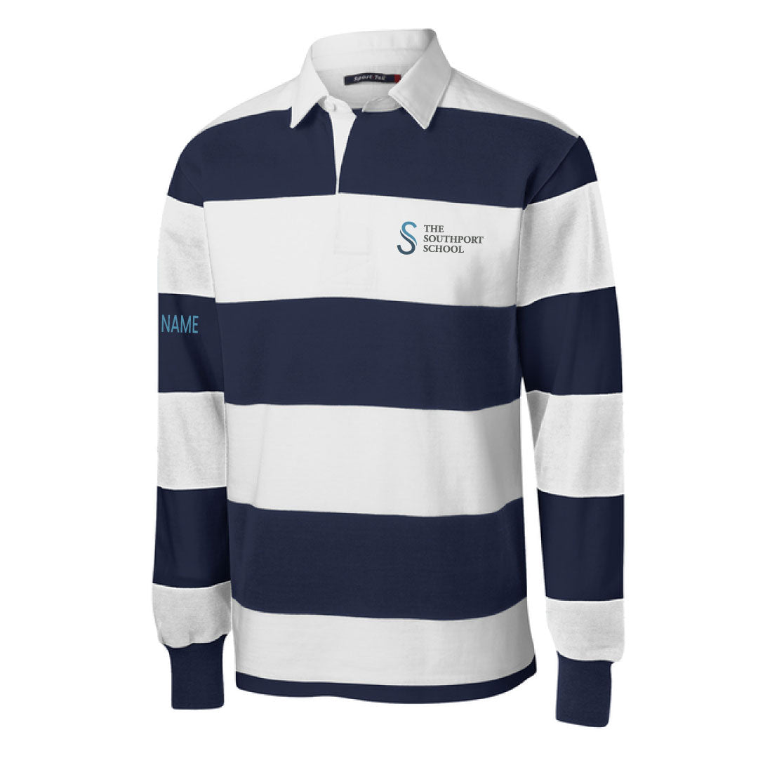 The Southport School Classic Long Sleeve Rugby Polo Logowear The Southport School Adult XS