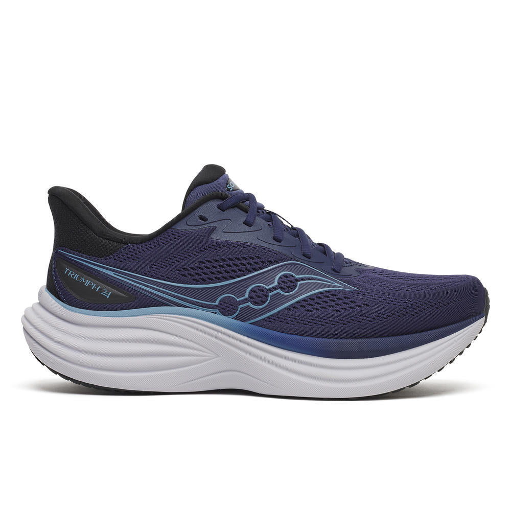 Saucony Men's Triumph 24 Footwear Saucony Naval/Winward-1025 7.5 Medium