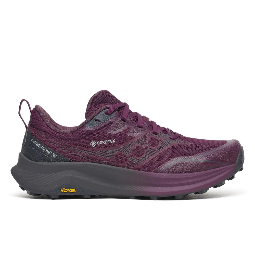 Saucony Women's Peregrine 16 GTX Footwear Saucony Eggplant/Ebony-1005 6.5