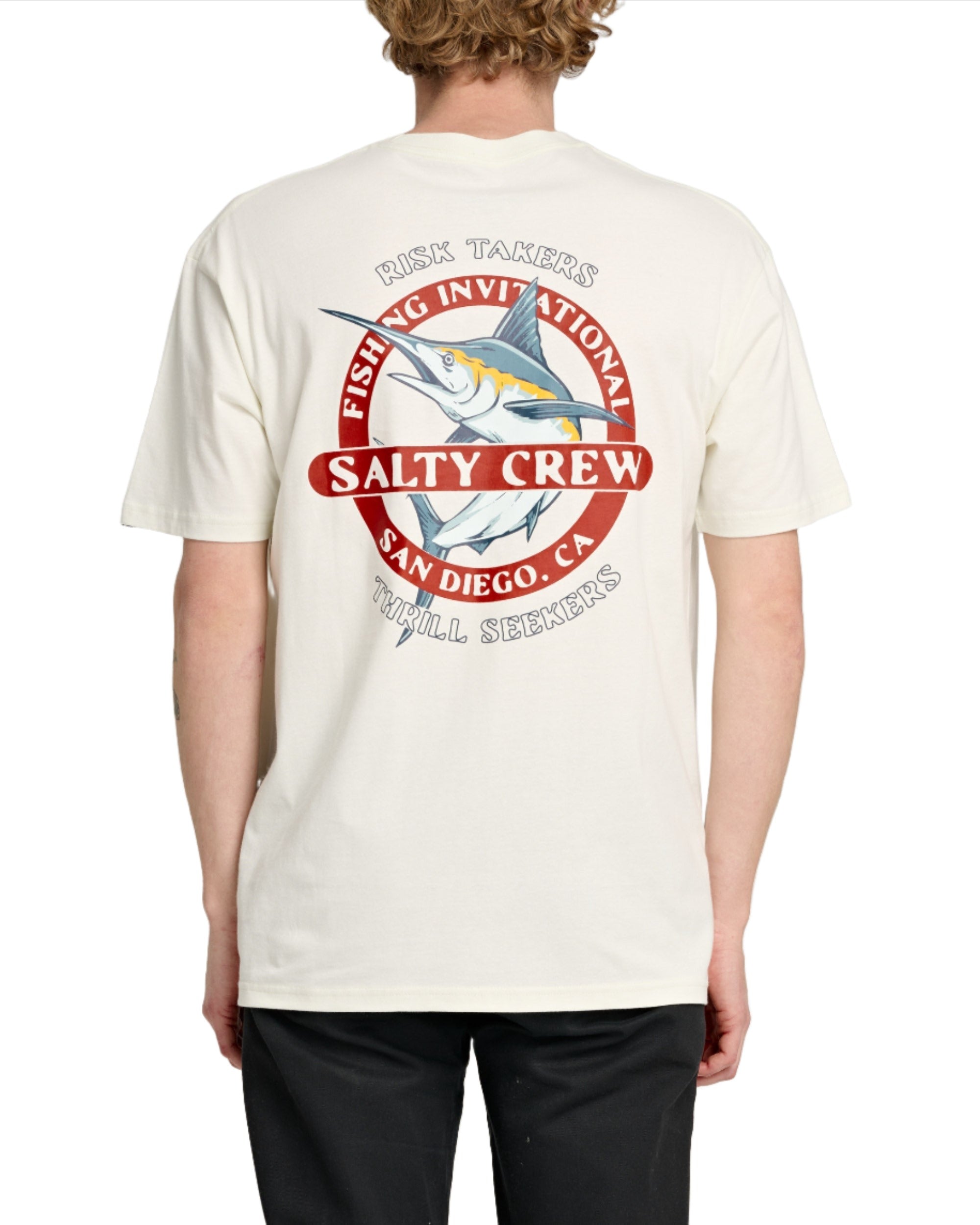 Salty Crew Mens Interclub Premium S S Tee Apparel Salty Crew Bone Small 