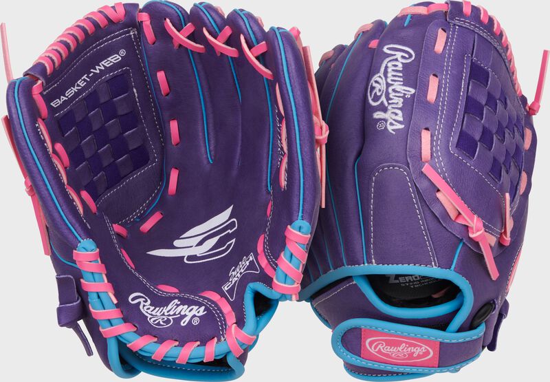 Rawlings 2026 Sure Catch 11" Softball Glove Equipment Rawlings/Easton Purple/Columbia Blue/Pink Right Hand Throw