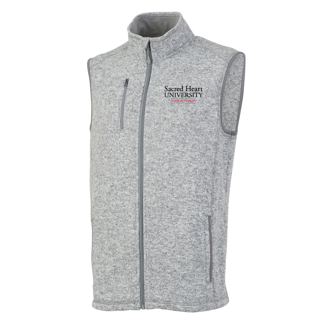 SHU DPT Heathered Fleece Vest Logowear SHU DPT Grey Mens S