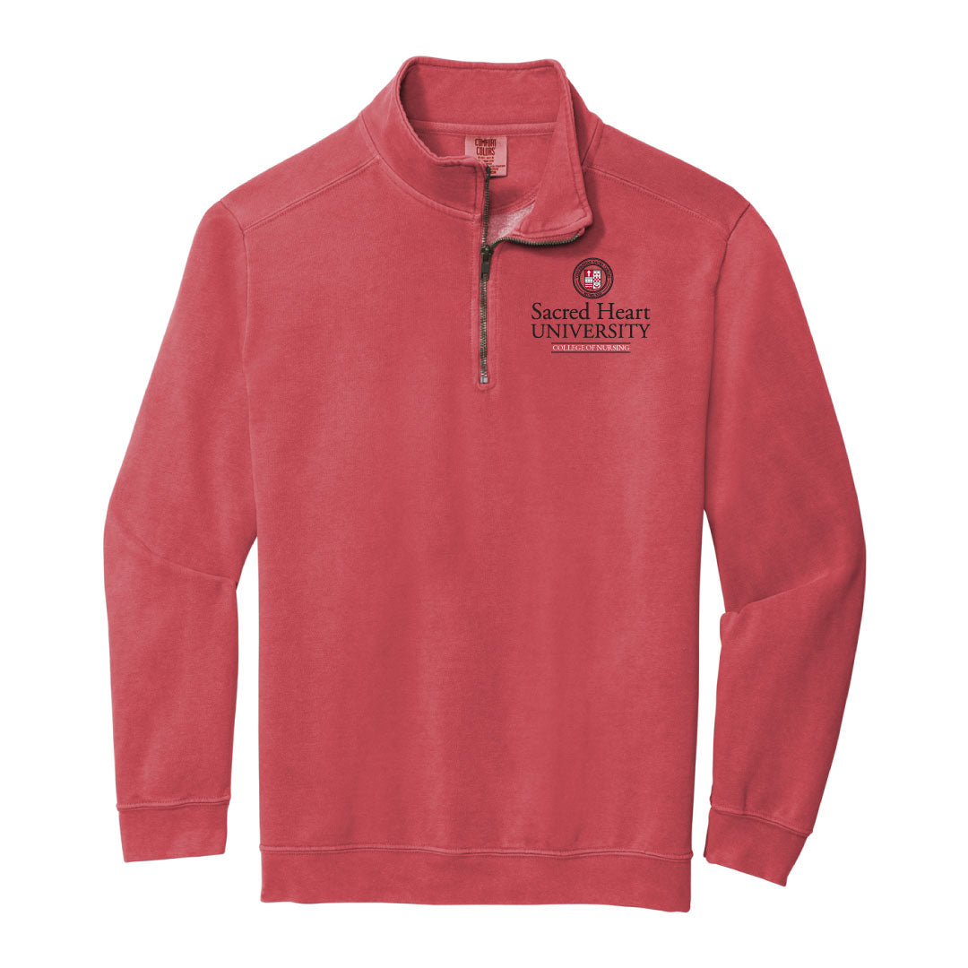 SHU SNA Beach Washed 1/4 Zip Logowear SHU Student Nurses' Association   