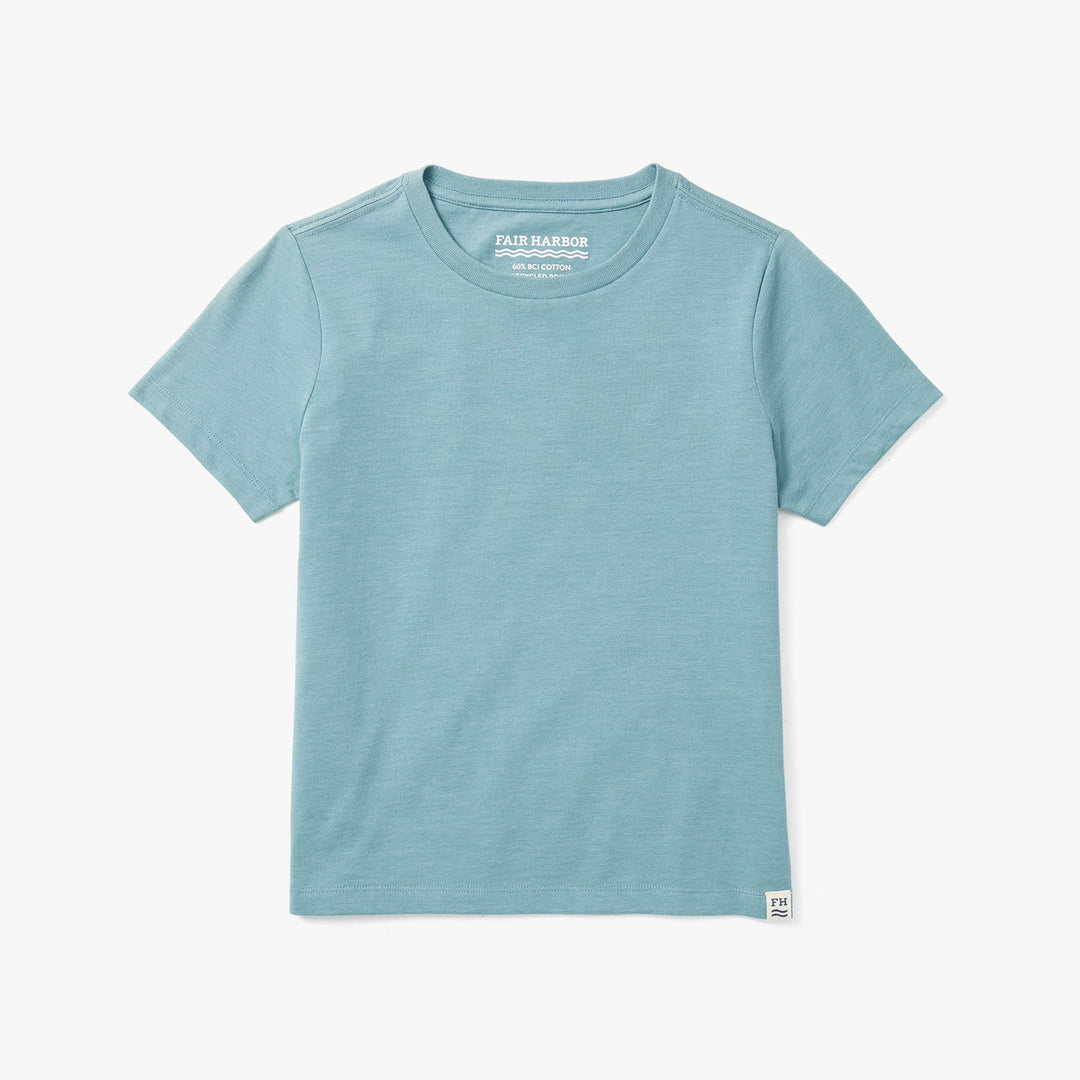 Fair Harbor Kids Kismet Tee Apparel Fair Harbor Heather Green Small 