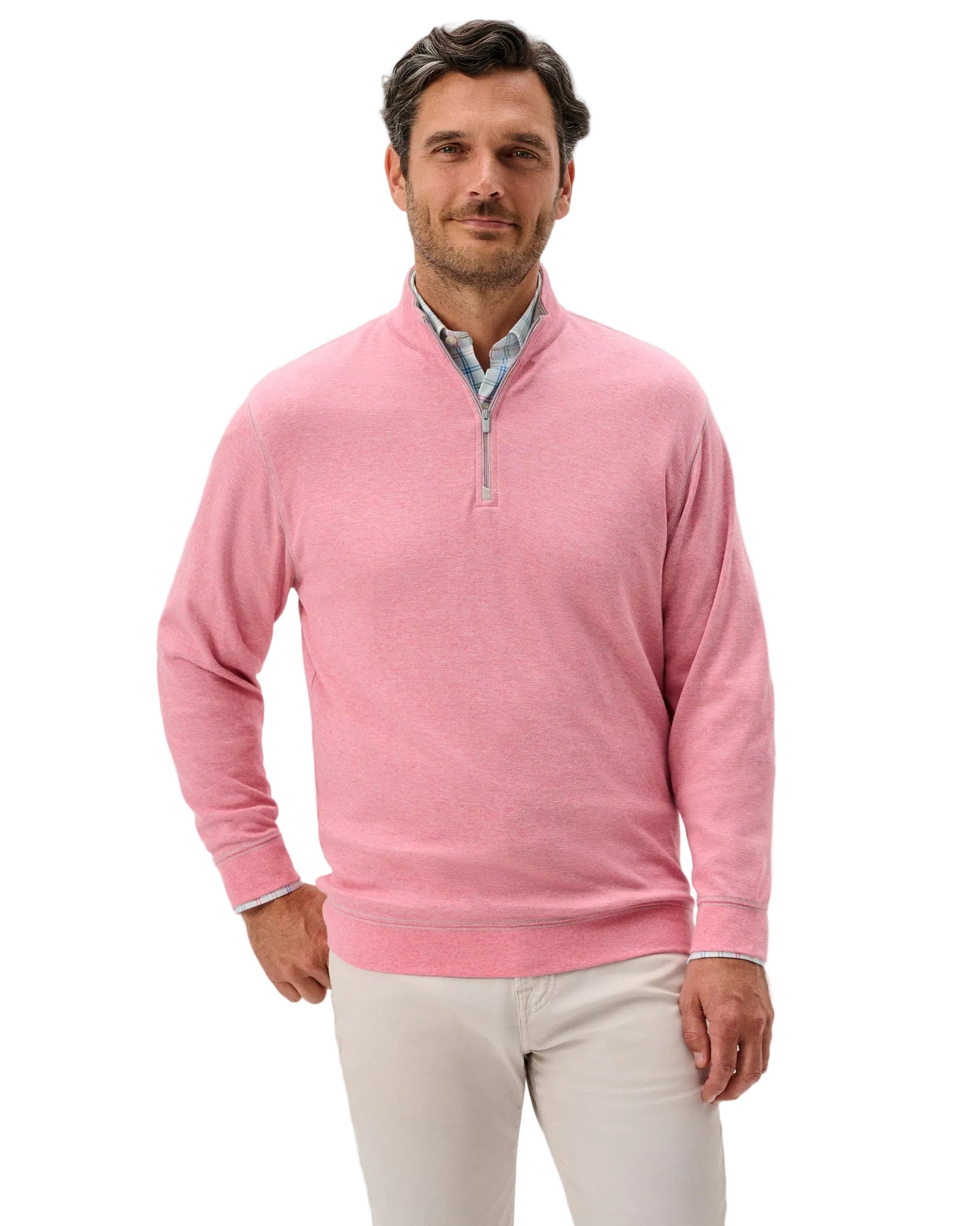 Johnnie-O Men's Hanks 1/4 Zip Pullover Apparel Johnnie-O Berry Small