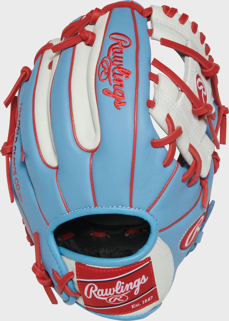 Rawlings 2026 Youth Select Pro Lite Series 10.5" Carlos Carrea Equipment Rawlings/Easton Columbia Blue/White Right Hand Throw