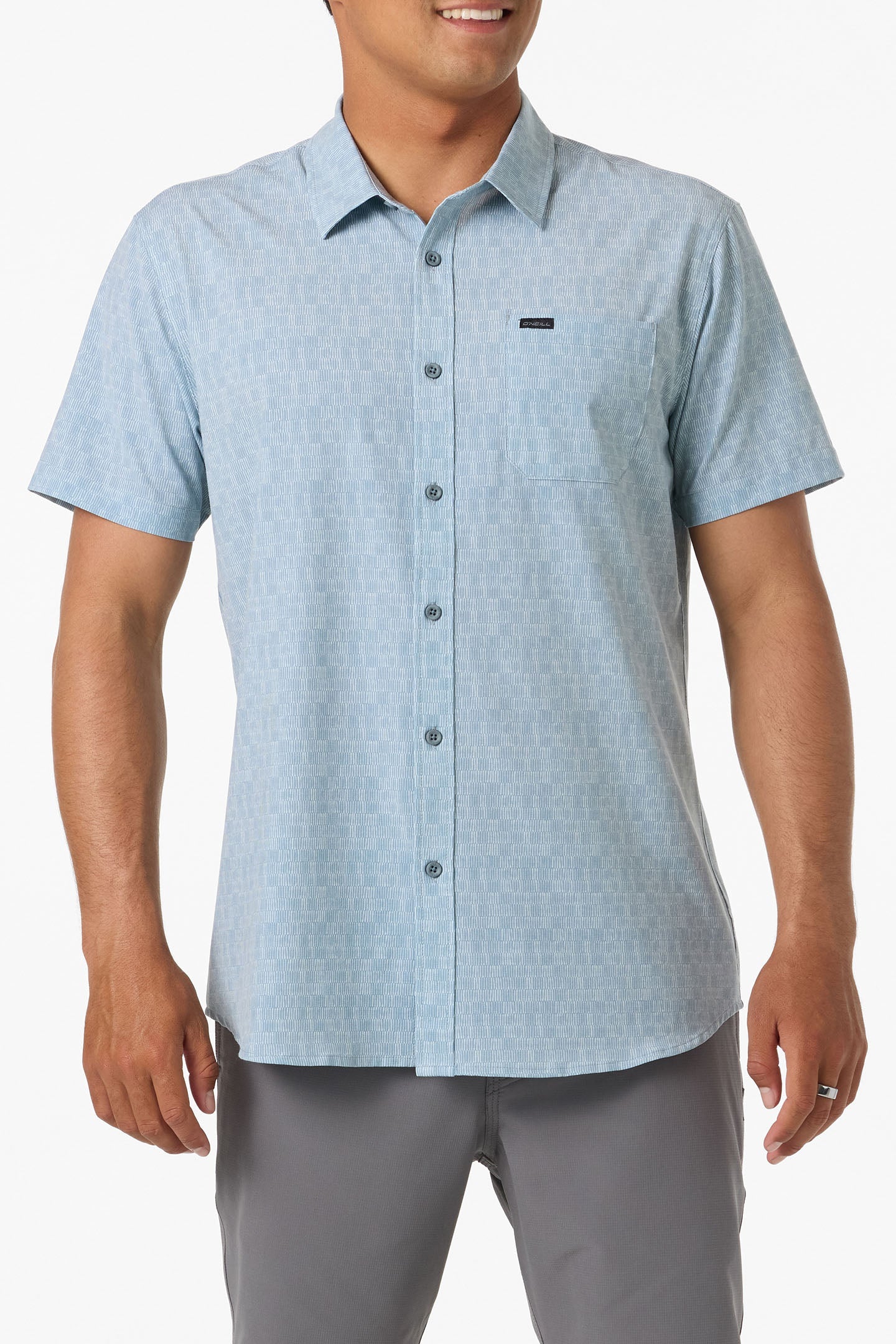 O'Neill Men's Traveler UPF Slub Standard Fit Shirt Apparel O'Neill Lead Small