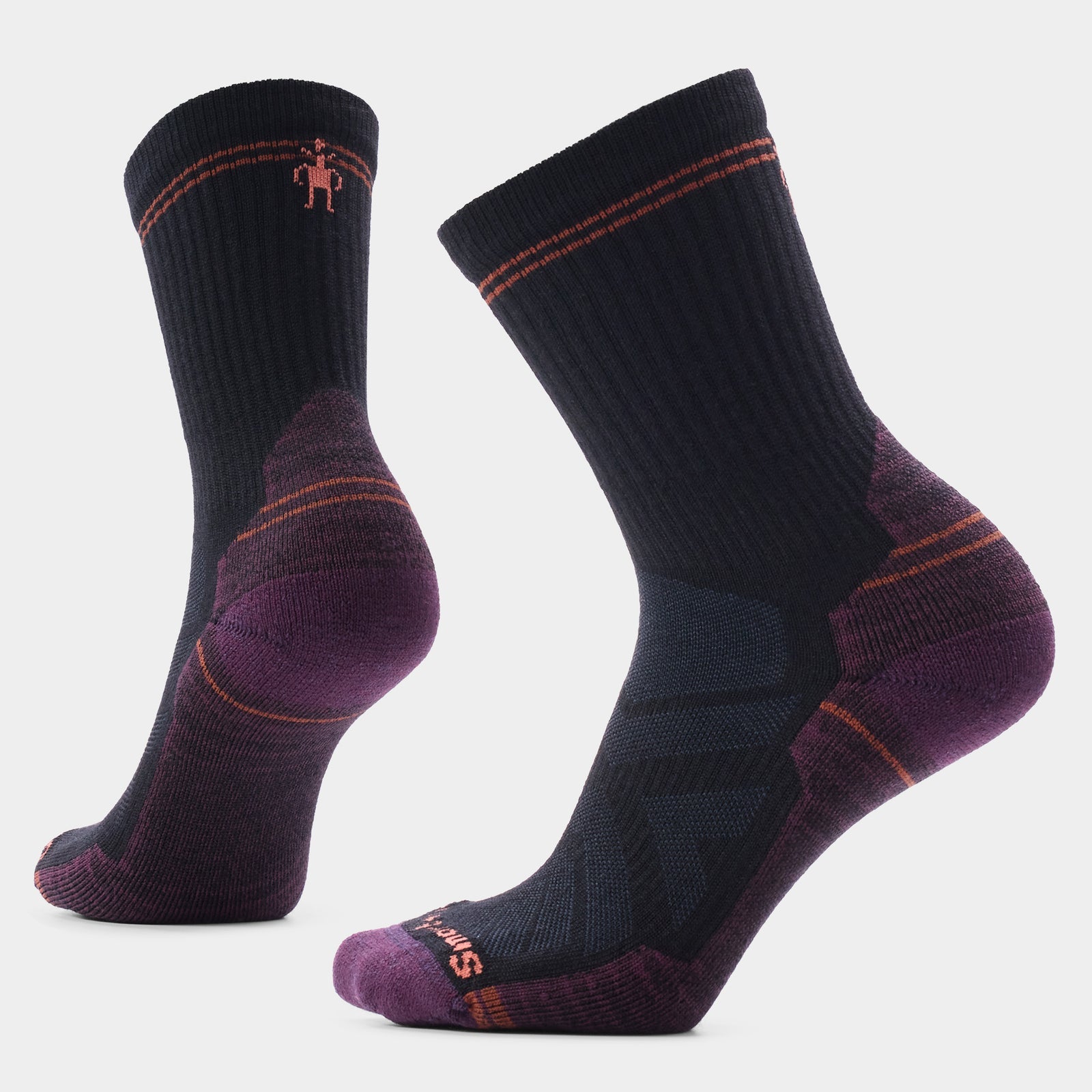 Smartwool Womens Hike Light Cushion Crew Socks Apparel Smartwool Black-001 Small