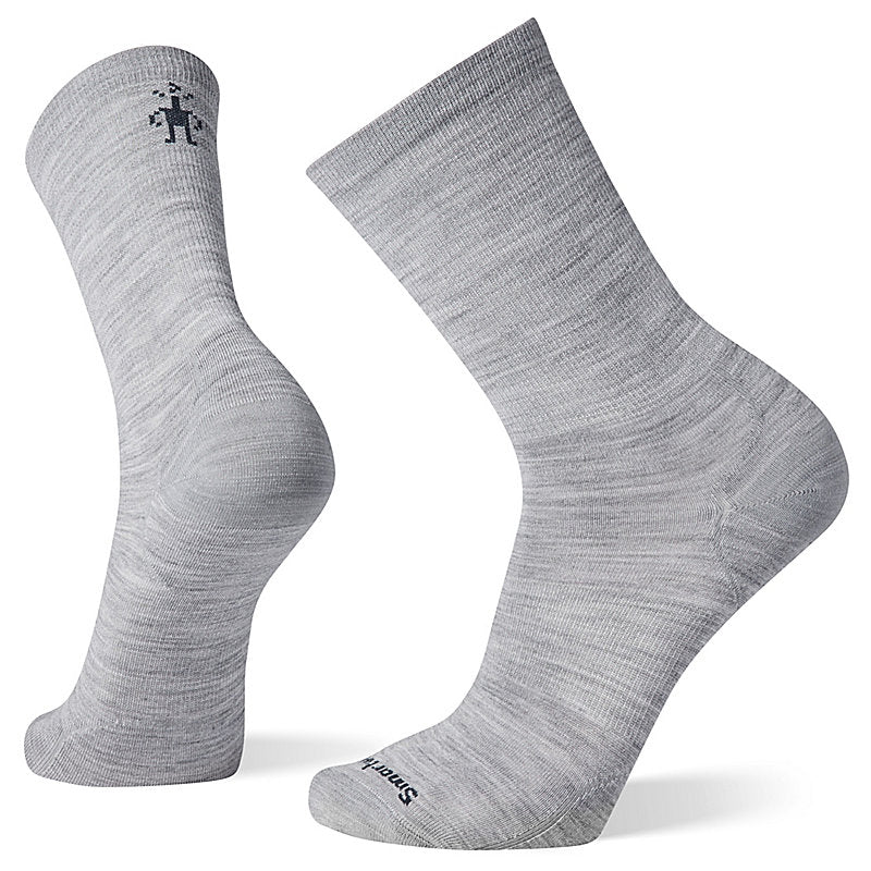 Smartwool Everyday Anchor Line Zero Cushion Crew Socks Apparel Smartwool Light Grey Medium 