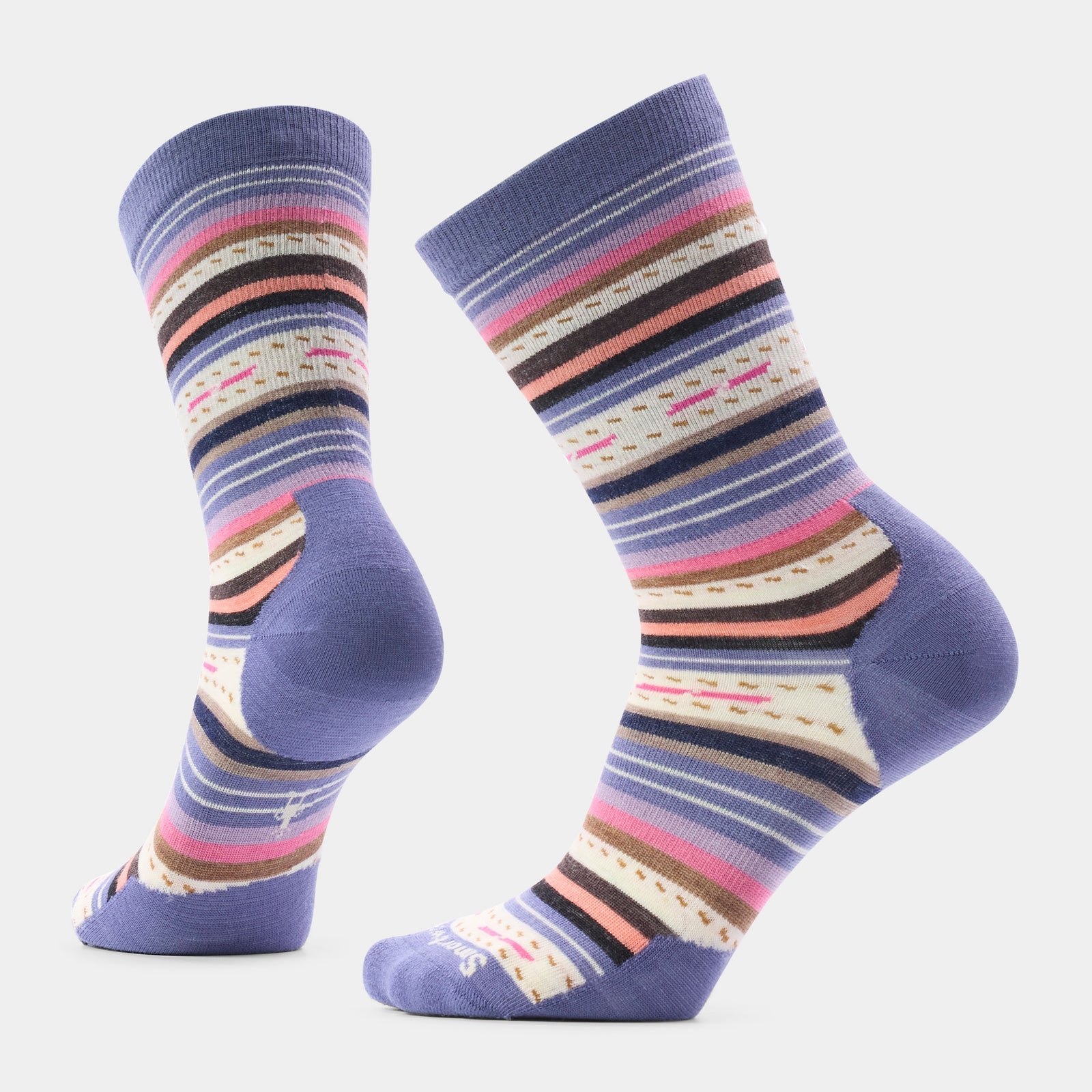 Smartwool Everyday Margarita Zero Cushion Crew Socks Apparel Smartwool Dusty Teal Small