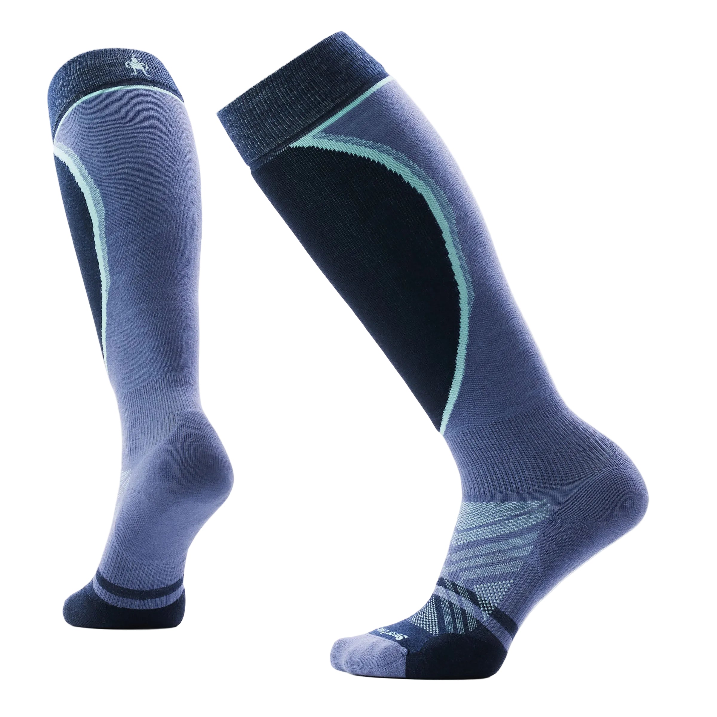 Smartwool Women's Ski Targeted Cushion Extra Stretch Over The Calf Socks Apparel Smartwool Nightfall Blue-P43 Small