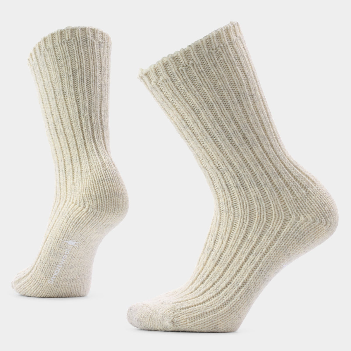 Smartwool Women's Everyday Cozy Heritage Rib Crew Socks Apparel Smartwool Ash Small
